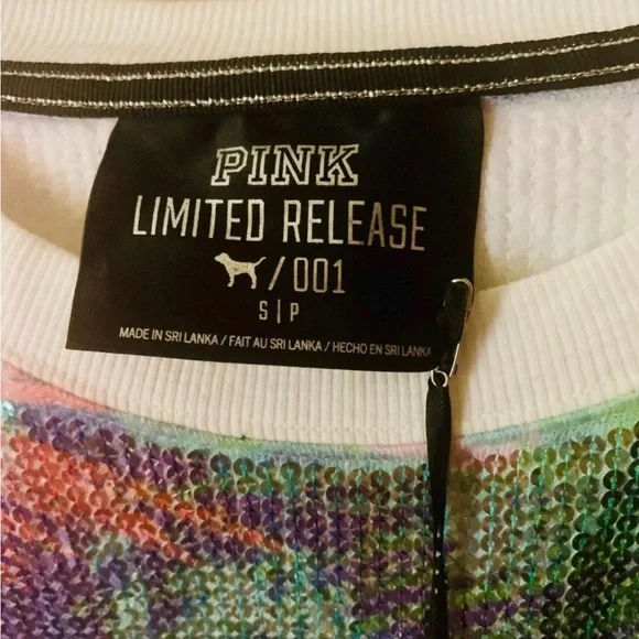 Victoria’s Secret Pink Limited Release Full Sequin Crewneck Sweater- Medium - Picture 14 of 14